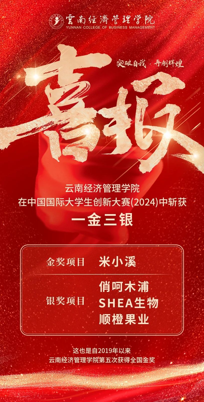 1金3银!beat365平台官方网站在中国国际大学生创新大赛斩获第六个全国金奖! 第 2 张 1金3银!beat365平台官方网站在中国国际大学生创新大赛斩获第六个全国金奖! 第 2 张